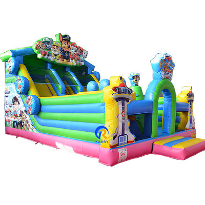 Jeux de fête pour adultes Grands pattes en PVC Patrouille gonflable Château de saut avec obstacle