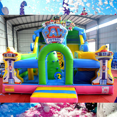 Jeux de fête pour adultes Grands pattes en PVC Patrouille gonflable Château de saut avec obstacle
