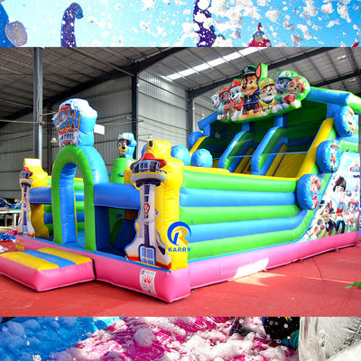 Jeux de fête pour adultes Grands pattes en PVC Patrouille gonflable Château de saut avec obstacle