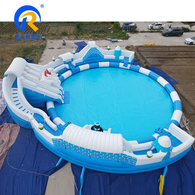 Piscine surdimensionnée ours polaire toboggan aquatique en PVC taille adulte Jouet aquatique pour 10 passagers