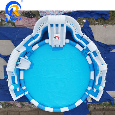 Piscine surdimensionnée ours polaire toboggan aquatique en PVC taille adulte Jouet aquatique pour 10 passagers