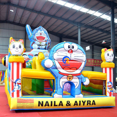 Logo personnalisé imprimé Grand château gonflable Combo Slide pour les enfants
