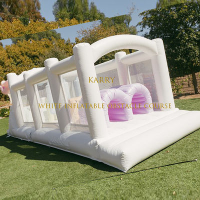 Partie pour enfants Cours d'obstacles gonflables avec jardin bébé gardien de porte en couleurs vives