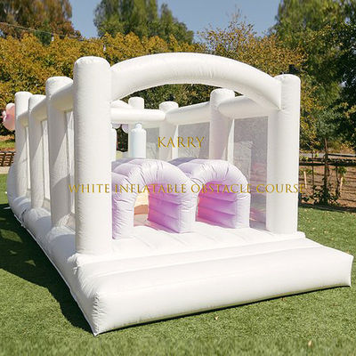 Partie pour enfants Cours d'obstacles gonflables avec jardin bébé gardien de porte en couleurs vives