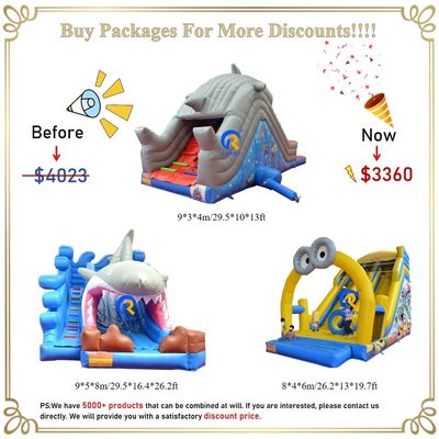 Grand toboggan gonflable à sec Entretien intérieur et extérieur Passager admissible 5-10