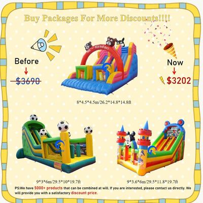 Grand toboggan gonflable à sec Entretien intérieur et extérieur Passager admissible 5-10