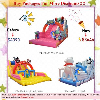 Grand toboggan gonflable à sec Entretien intérieur et extérieur Passager admissible 5-10