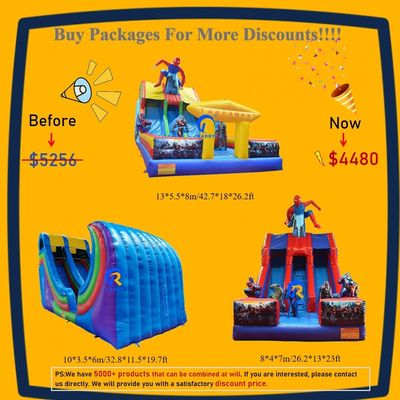 Grand toboggan gonflable à sec Entretien intérieur et extérieur Passager admissible 5-10