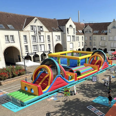 14 ans de plus Cours d'obstacles gonflables pour adultes commerciaux