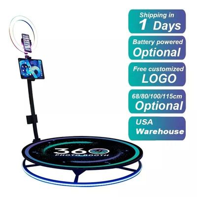 360 vidéo photobooth automatique avec caméra Ipad LED pour des expériences inoubliables