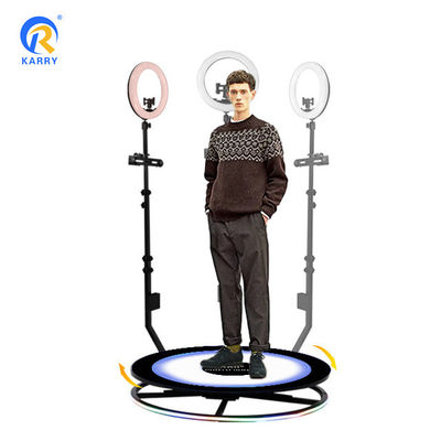 Photo booth vidéo 360 automatique avec miroir magique LED Ipad pour un événement de mariage en direct populaire