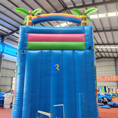 Capacité maximale 100-500 kg toboggan gonflable avec piscine et design flamant