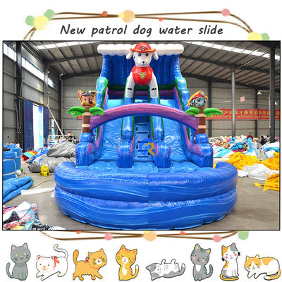 Amusez les enfants avec des patrouilles de pattes 3D, des toboggans gonflables et une piscine à double voie
