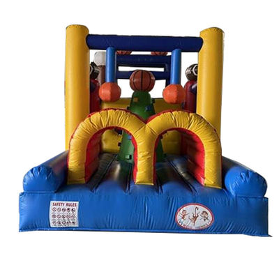 Unisexe Ball Sports Game Track Terre Plongable parcours d'obstacles avec maison de rebond et toboggan