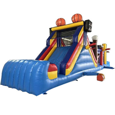 Unisexe Ball Sports Game Track Terre Plongable parcours d'obstacles avec maison de rebond et toboggan