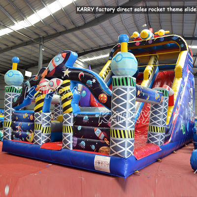 Chambre de fusée gonflable en PVC pour les parties commerciales Location et Moonwalk Jeux gonflables
