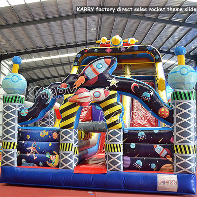 Chambre de fusée gonflable en PVC pour les parties commerciales Location et Moonwalk Jeux gonflables