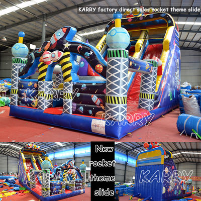 Chambre de fusée gonflable en PVC pour les parties commerciales Location et Moonwalk Jeux gonflables