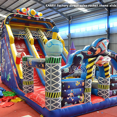 Chambre de fusée gonflable en PVC pour les parties commerciales Location et Moonwalk Jeux gonflables