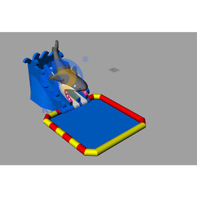 Parc aquatique gonflable personnalisé avec piscine et toboggan