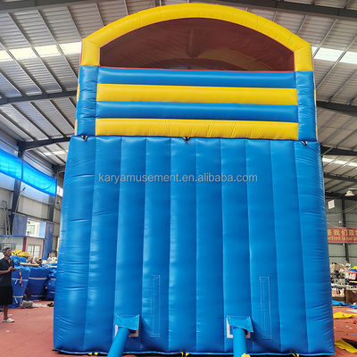 Jeux gonflables pour enfants Location de fêtes commerciales Glissière pneumatique à double voie en PVC