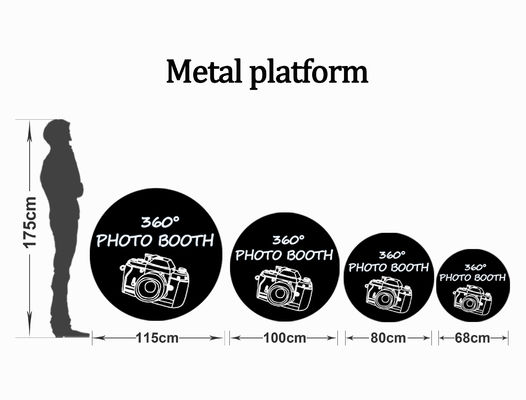 Amenez votre mariage ou votre fête au niveau supérieur avec le stand photo 360 de 68cm/80cm/100cm/115cm