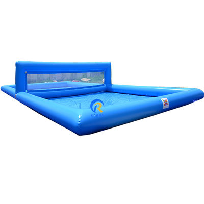 Découvrez la piscine de volley-ball gonflable commerciale avec les accessoires inclus