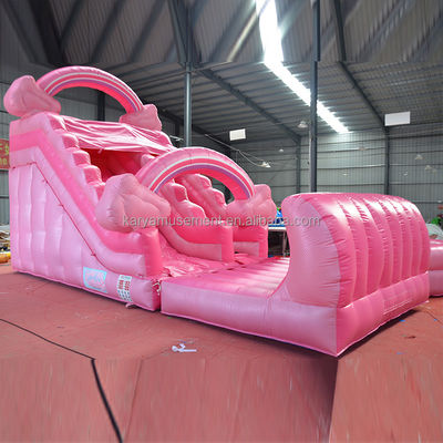 Une piscine gonflable rose pour filles, parfaite pour la location commerciale et le plaisir.