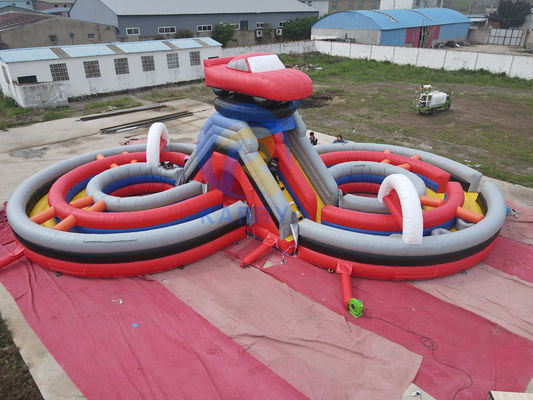 Cours d'obstacles gonflables extérieurs de taille personnalisée