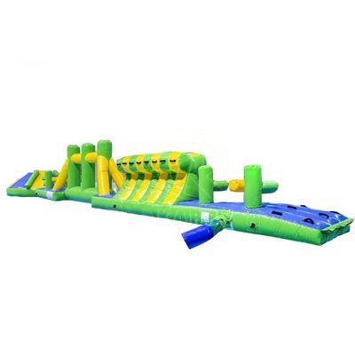 Certifié CE 16m Aqua Run Course Obstacle personnalisé Design coloré pour le parc aquatique