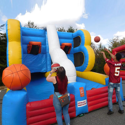 Unisexe Basketball gonflable Carnaval jeu de tir pour les fêtes Deux joueurs Deux paniers