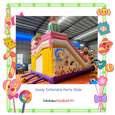 Entretien intérieur et extérieur Fête commerciale Location de bonbons Slides gonflables Combo