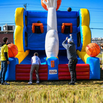 Unisexe Basketball gonflable Carnaval jeu de tir pour les fêtes Deux joueurs Deux paniers