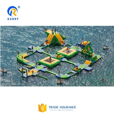 Parcs aquatiques commerciaux équipement flottant parc aquatique gonflable avec impression numérique