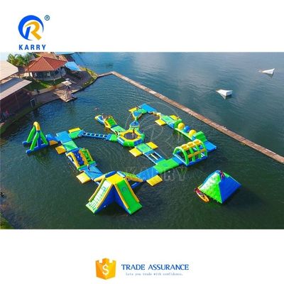 Parcs aquatiques commerciaux équipement flottant parc aquatique gonflable avec impression numérique