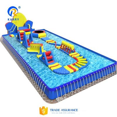 Logo personnalisé Équipement de parc aquatique Parc aquatique flottant gonflable avec certificat CE