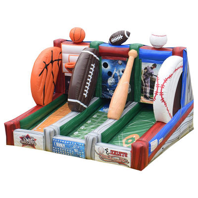 Personnaliser accepté 3 en 1 jeu de carnaval gonflable pour les enfants et les adultes tir à la balle