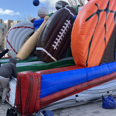 Personnaliser accepté 3 en 1 jeu de carnaval gonflable pour les enfants et les adultes tir à la balle