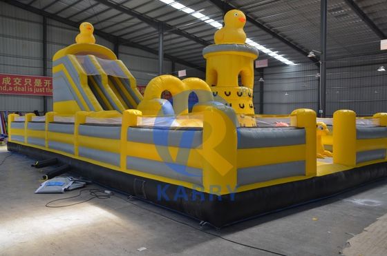 Course d'obstacles gonflable avec certification CE EN14960 et conception portable
