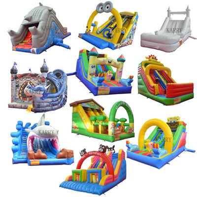 Logo personnalisé Parc aquatique gonflable en PVC Slide N Slip pour les grands enfants amusement sans fin