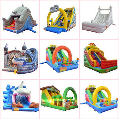 Logo personnalisé Parc aquatique gonflable en PVC Slide N Slip pour les grands enfants amusement sans fin