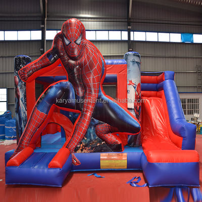 Expédition maritime / aérienne / express Spiderman Château gonflable Combo Slide pour les fêtes intérieures