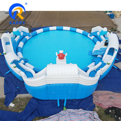 Piscine gonflable combo ronde piscine parc aquatique pour les enfants