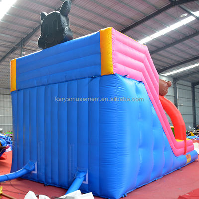 Maison de trampoline de 32 pieds 3 ours avec des toboggans gonflables et durables