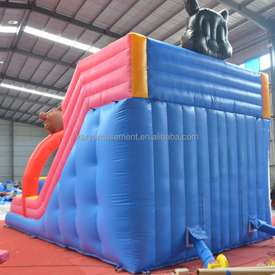 Maison de trampoline de 32 pieds 3 ours avec des toboggans gonflables et durables