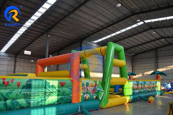 Parcours d'obstacles gonflables hautement durable pour les événements d'équipe et les parties de location