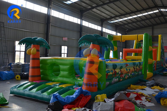Parcours d'obstacles gonflables hautement durable pour les événements d'équipe et les parties de location
