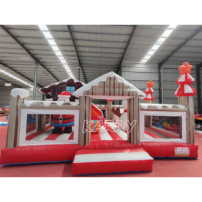 CE/EN71/EN14960 Certifié maison gonflable de Noël pour enfants