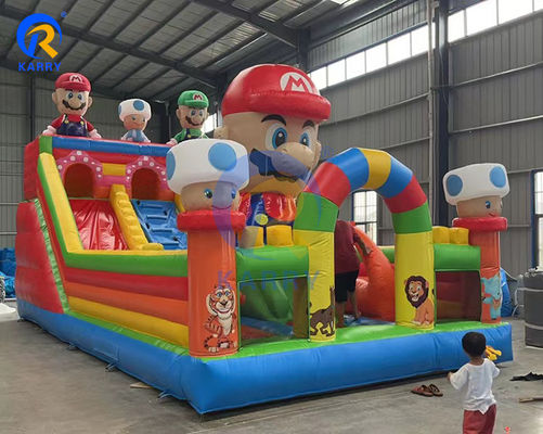 Grand parcours d'obstacles Super Mario gonflable pour enfants et adultes