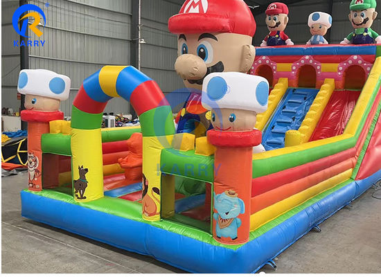 Grand parcours d'obstacles Super Mario gonflable pour enfants et adultes